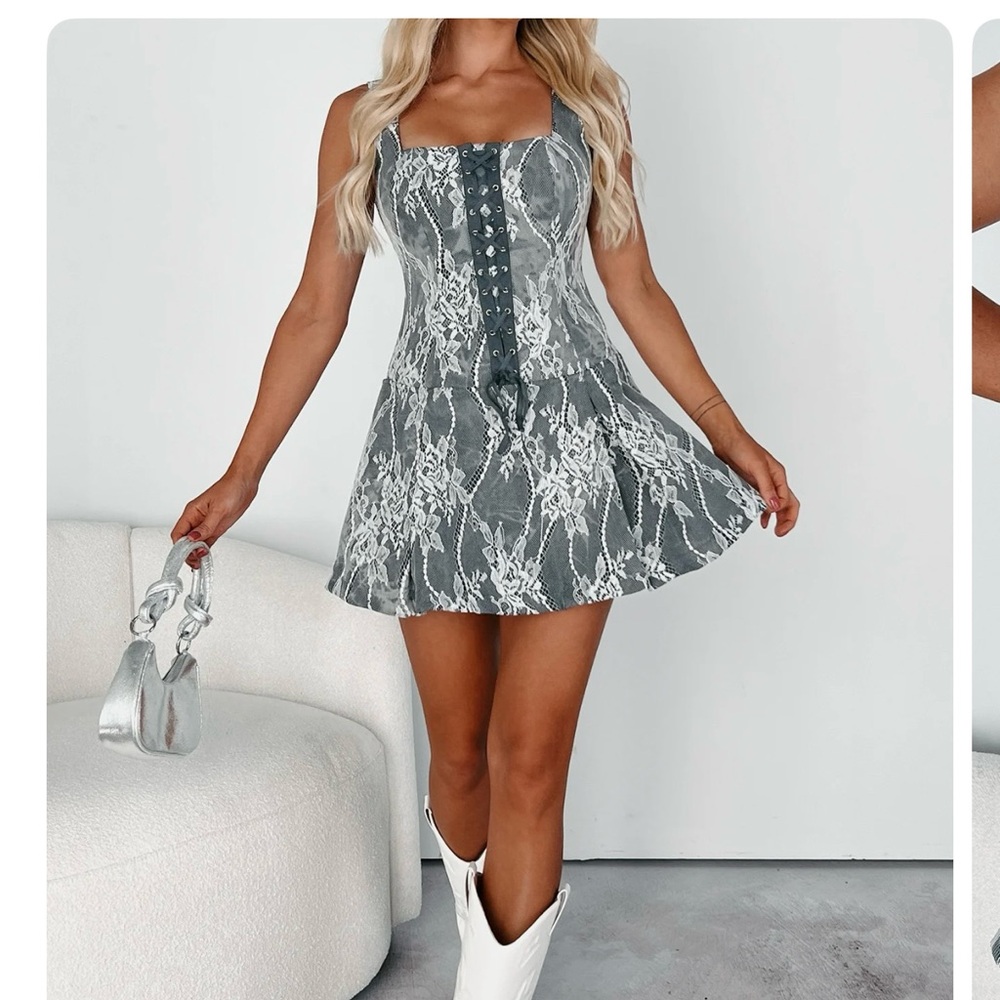 Chicwish White Ruffled Tiered Mini Dress